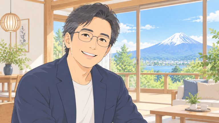 山梨県で民泊を運営されるA様のイメージイラスト